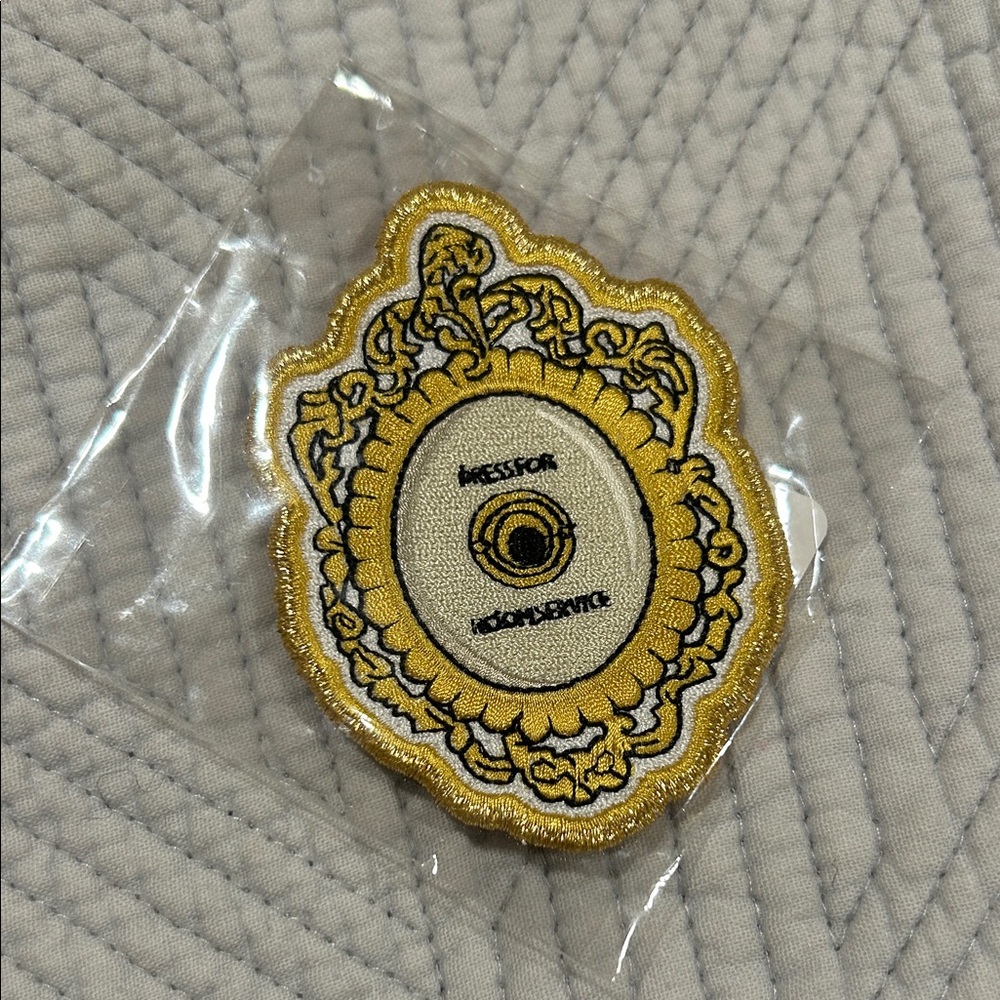 Stoney Clover Lane Room service Patch Gold and Cream Ornate Embroidered